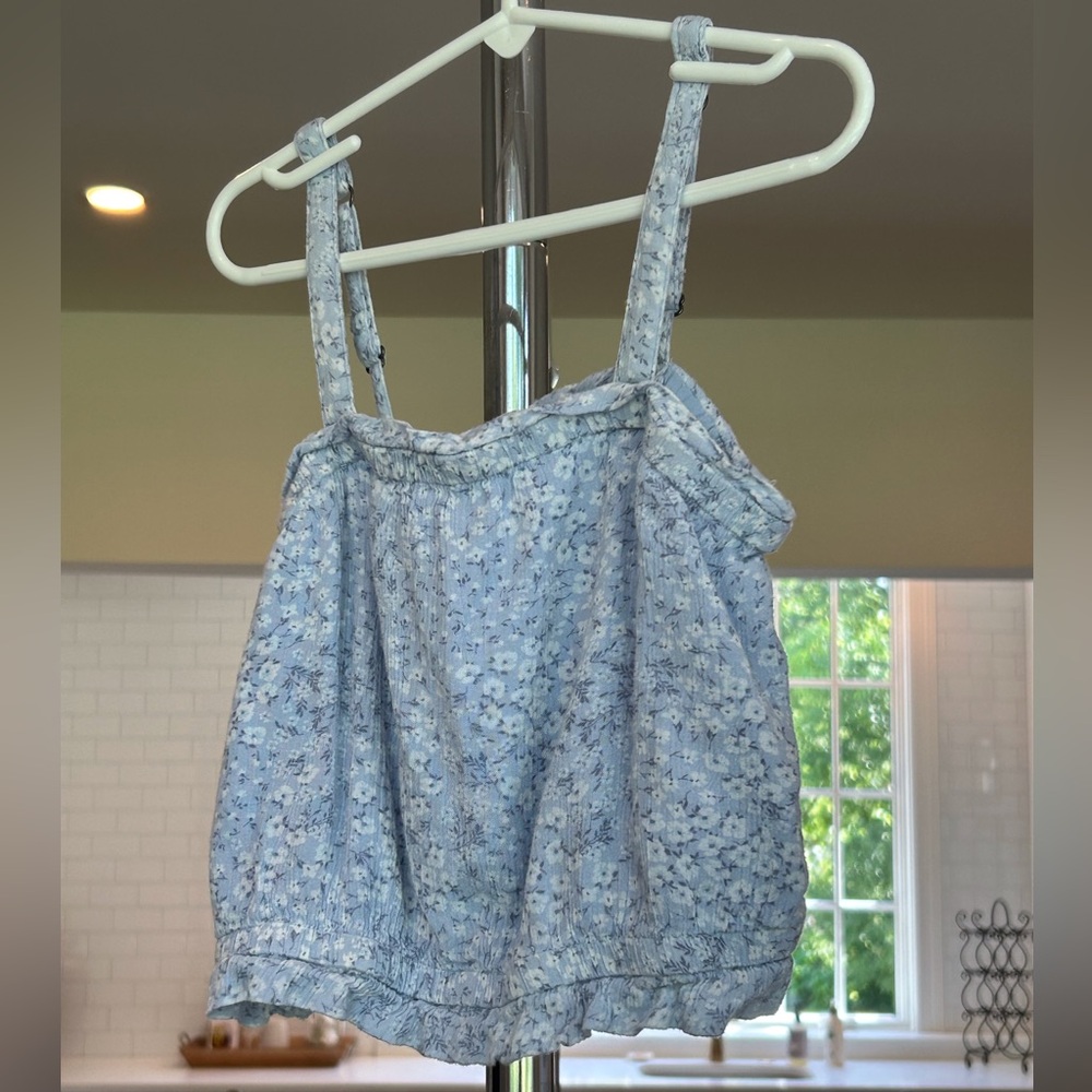 Abercrombie Kids Girl’s Blue Floral Tank Top